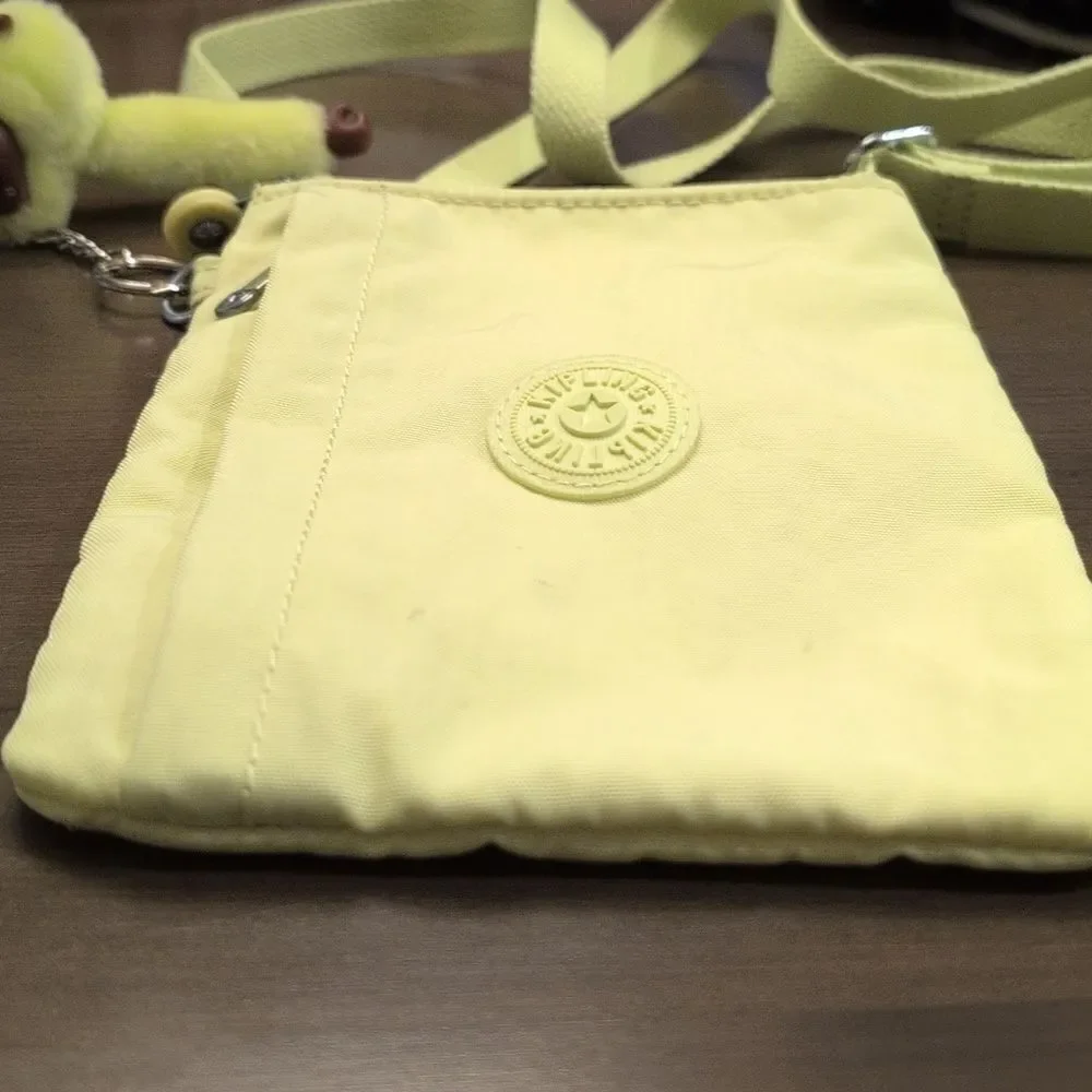 Kipling Chester Small Crossbody Shoulder Bag in Lime Green